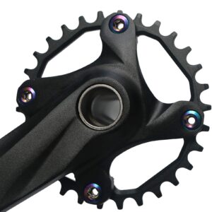 GANOPPER 30T MTB Crankset 1X Mountain Bike Crank Arm Set 170mm with 68mm 73mm BSA Bottom Bracket for MTB BMX Road Bicycle