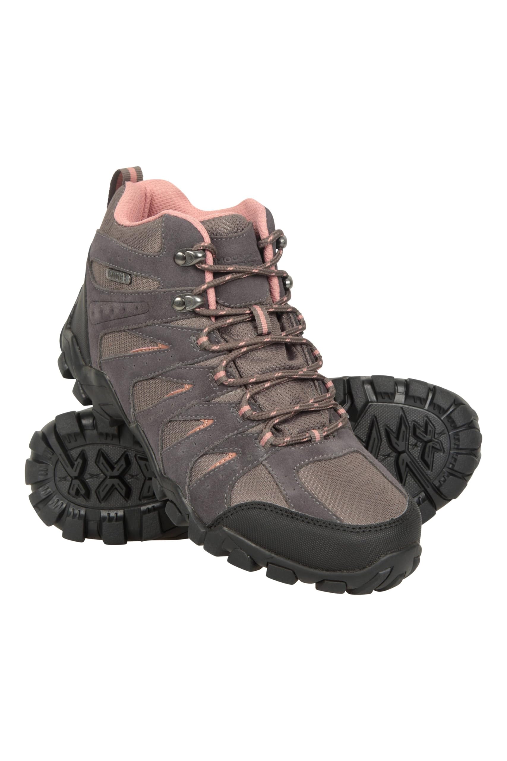 Mountain Warehouse Belfour Waterproof Womens Outdoor Boots Grey Womens Shoe Size 7 US