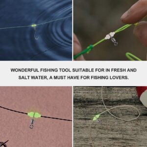 BESPORTBLE Luminous Gourd Swivel Luminous Swivels Connector Fishing Swivels Connector Fishing Barrel Swivel Fishing Rolling Swivels Tackle Accessories Fishing Hooks Contactor