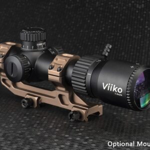 Viiko Extremar 1-5x24 Rifle Scope LPVO Taitical Mildot Reticle Wide FOV Flip Lens Cover