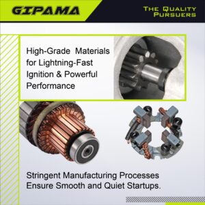 Gipama New Starter 6646N Replacement for Gas Engine Ford Excursion Expedition F1-50 F-250/ F-350/ F-450/ F-550 Super Duty F53 F59 Mustang, Lincoln Blackwood Mark LT Navigator.(6646)