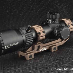 Viiko Extremar 1-5x24 Rifle Scope LPVO Taitical Mildot Reticle Wide FOV Flip Lens Cover