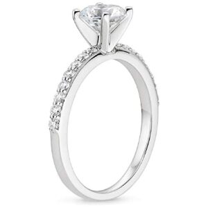 Diamondrigo Petite Pear Cut Moissanite Ring for Engagement, Wedding, Anniversary, Promise, Gift, Birthday, Gratitude (Solitaire, Eternity, 2.50CT, VVS1, Colorless) (8.5)