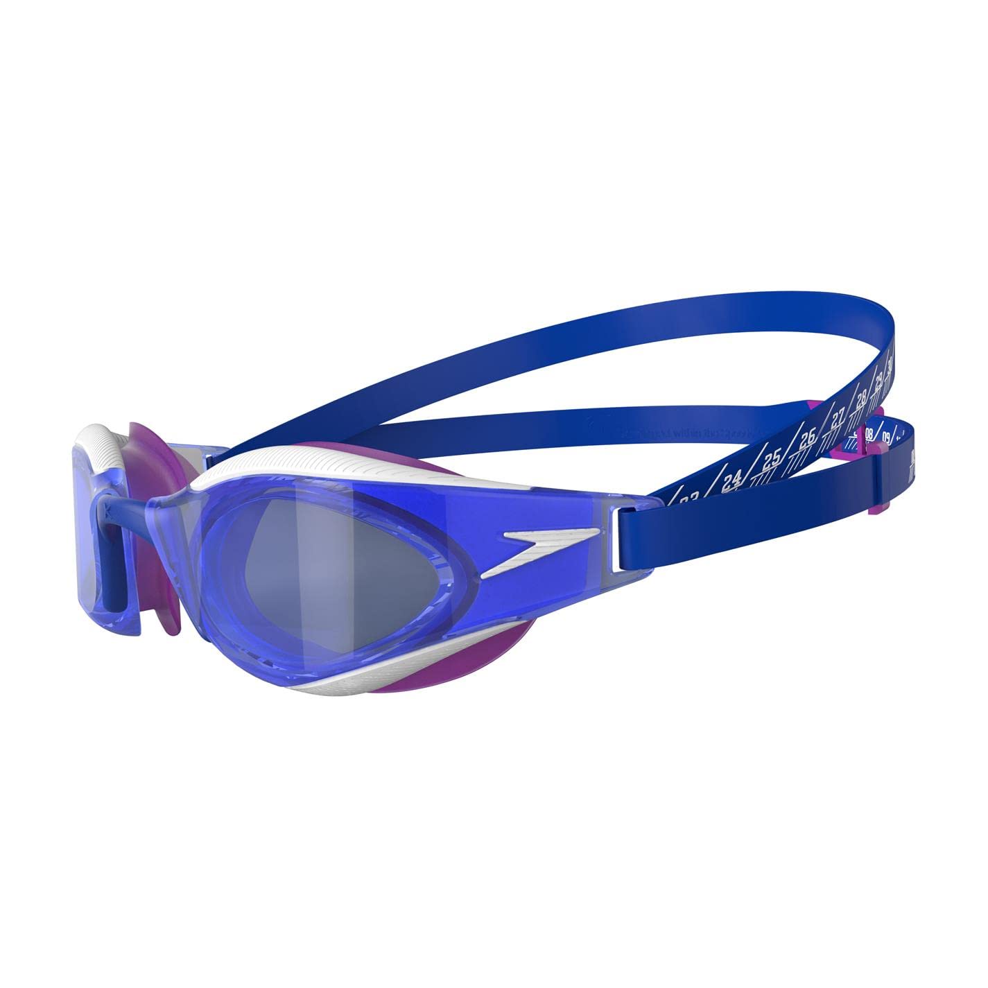 Speedo Unisex's Fastskin Hyper Elite Goggles, Blue Flame/Diva/White, One Size