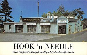 hobby hook 'n needle, old sasco mill largest quality art needlecrafts center unused