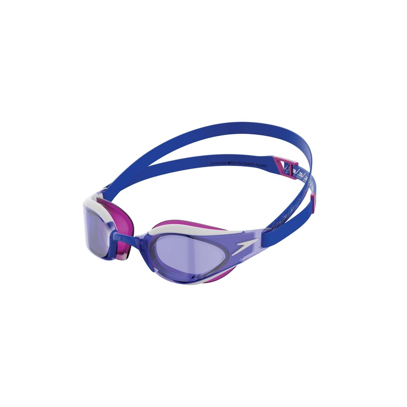 Speedo Unisex's Fastskin Hyper Elite Goggles, Blue Flame/Diva/White, One Size