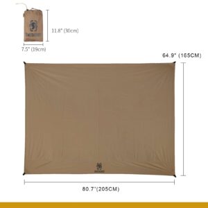 OneTigris Waterproof Tent Footprint, 81" x 65"