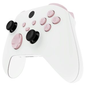 eXtremeRate Replacement Buttons for Xbox Series X & S Controller, Cherry Blossoms Pink Custom Repair Kit Bumpers Trigers Dpad ABXY Start Back Sync Share Keys Parts for Xbox Core Wireless Controller