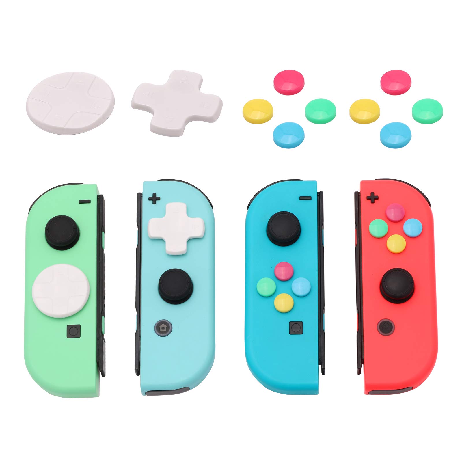 D-Pad Button Cap Set for Nintendo Switch Joy-Con, Switch Button Pad