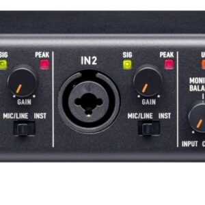 Tascam US-2x2HR 2 Mic 2IN/2OUT High Resolution Versatile USB Audio Interface for Recording, Streaming, Podcasting, Songwriting