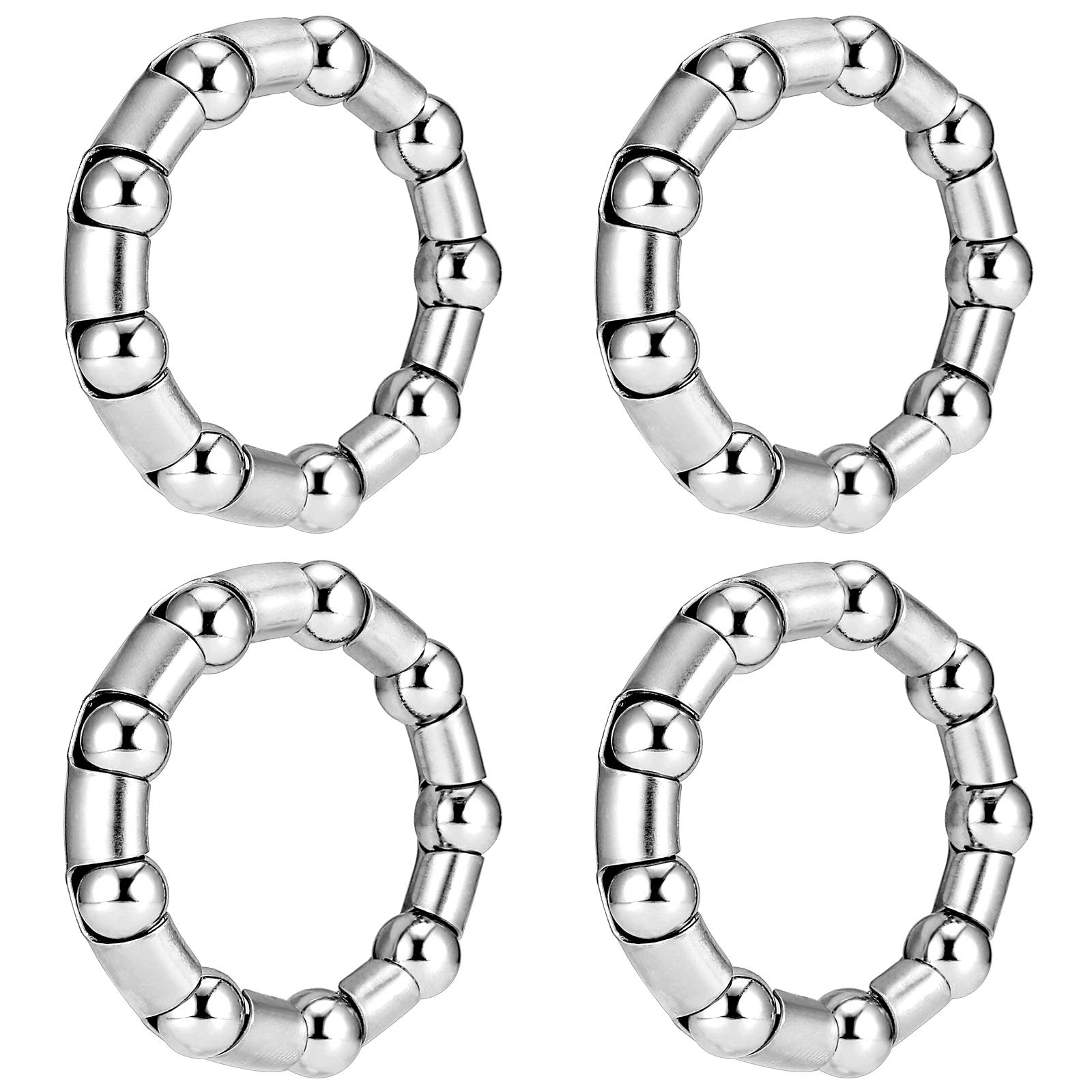 Jaceyon Bike-Ball-Bearing-Retainer, Bicycle-Ball-Bearings, 5/16" x 9-Balls-Bike-Crank - 4 Pcs Replacement Mountain Bike Parts Repair Accessories for MTB Bicycle Crank Bottom Bracket