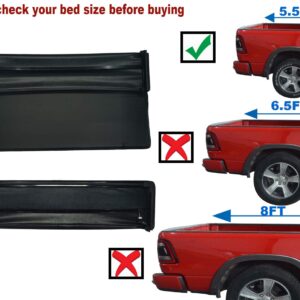 KSCPRO Quad Fold Tonneau Cover Soft Four Fold Truck Bed Covers for 2015-2023 Ford F-150 F150 with 5.5 ft Bed, Styleside