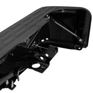 KUAFU Rear Step Bumper Compatible with 2007-2013 Chevy Chevrolet Silverado GMC Sierra 1500 Replace for GM1103149 W/Sensor Holes & License Plate Light & Bumper Reinforcement Bar Bracket Steel 2Packages