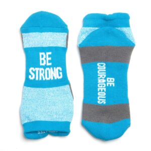 gone for a run inspirational athletic running socks | women's woven low cut | inspirational slogans | over 25 styles (be strong)