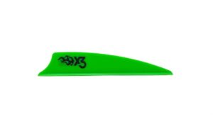 bohning x3 vane 2.25 = 36 pack, bright green