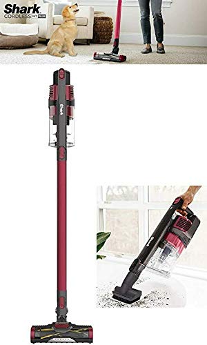 Shark Rocket Pet Pro with Self-Cleaning Brushroll, HEPA Filter Lightweight Cordless Stick Hand Vacuum, 7.5 lbs,-Magenta IZ162H (Renewed)