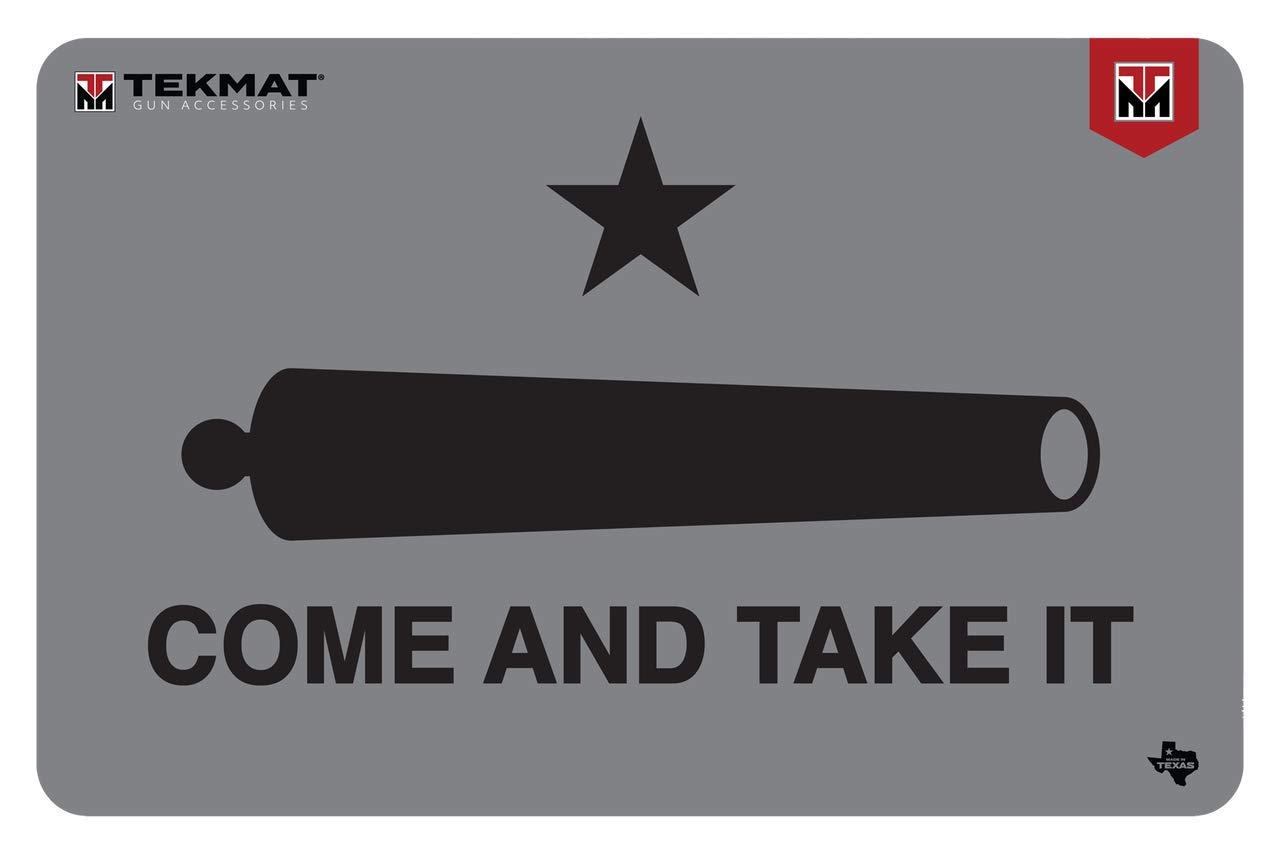 Tekmat "Come and Take It Cannon Mat 17"", Durable, Washable, Gun Cleaning Mat, Black