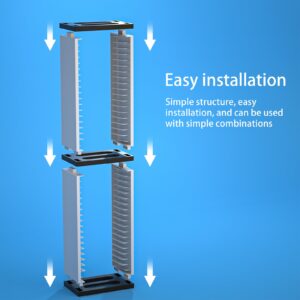 HEATFUN Storage Tower for PS5 Games, Storage Stand for PS5 PS4 Xbox One Games (for 36 Game Boxes)