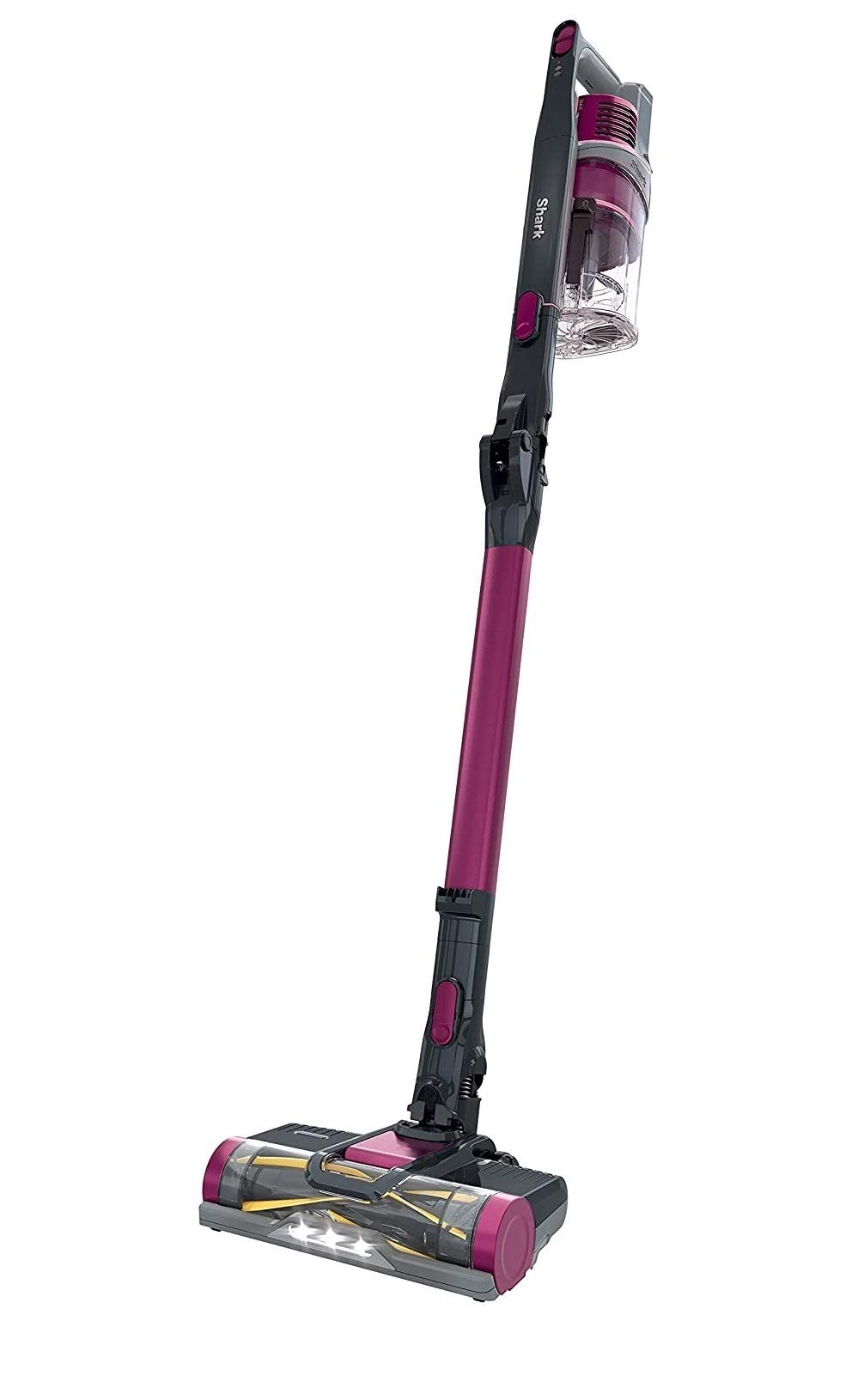 Shark Rocket Pet Pro with Self-Cleaning Brushroll, HEPA Filter Lightweight Cordless Stick Hand Vacuum, 7.5 lbs,-Magenta IZ162H (Renewed)