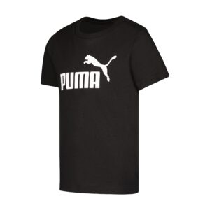 PUMA Boys' No. 1 Logo T-Shirt, Black, Medium