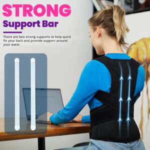 Back Brace for Women Men Posture Corrector Improve Posture Lumbar Support Shoulder Lower Upper Back Pain Relief