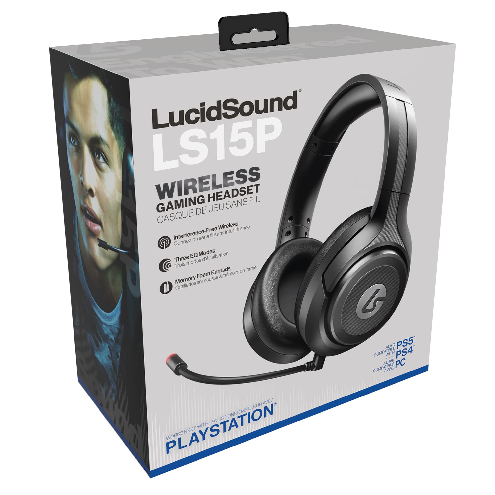 LucidSound LS15P Wireless Gaming Headset for PlayStation 5 and PlayStation 4 (Compatible with -Nintendo Switch, Mobile, PC, Mac)