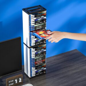 HEATFUN Storage Tower for PS5 Games, Storage Stand for PS5 PS4 Xbox One Games (for 36 Game Boxes)