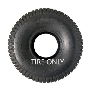 Marastar 20808-TO Tubeless Pneumatic 20x8.00-8 Tire Only, Replacement Riding Lawn Mower Tire, Turf Traction Tread