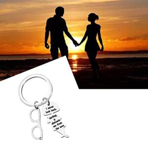 WSNANG Edna Movie Keychain I Never Look Back Darling it distracts from The Now Keychain Movie Lover Gift (keychain)