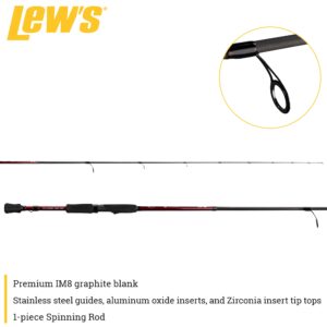 Lew's KVD Series 7'2"-1 Med Light Extra Fast Spinning Rod