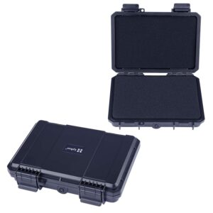 lykus hc-1810 mini hard case dry box with foam insert, interior size 7.1x4.72x1.5 inch, ip66 splash-proof