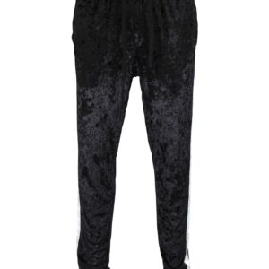 G-Style USA Men's Velvet Velour Tracksuit Set - Zipper Jacket and Sweatpants ST851 - Black - Large