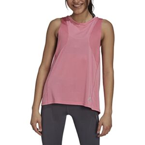 adidas women's own the run tank, rose tone, medium