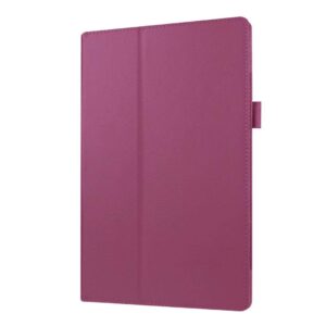 for Amazon All-New Kindle Fire HD10 7th 9th Generation Smart Cover, Ultra Slim Folio Stand Auto Sleep/Wake Up Leather Case for All New Fire HD 10 (2017 Release) (2019 Release) 10.1 inch (Li-Purple)