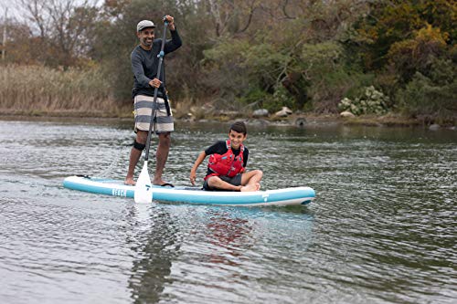 TAHE 11'6 Beach SUP-Yak 2-in-1 Tandem Inflatable Kayak + Paddle Board Complete Package,Blue