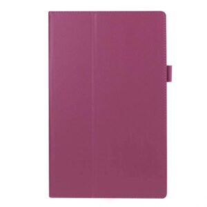 for Amazon All-New Kindle Fire HD10 7th 9th Generation Smart Cover, Ultra Slim Folio Stand Auto Sleep/Wake Up Leather Case for All New Fire HD 10 (2017 Release) (2019 Release) 10.1 inch (Li-Purple)