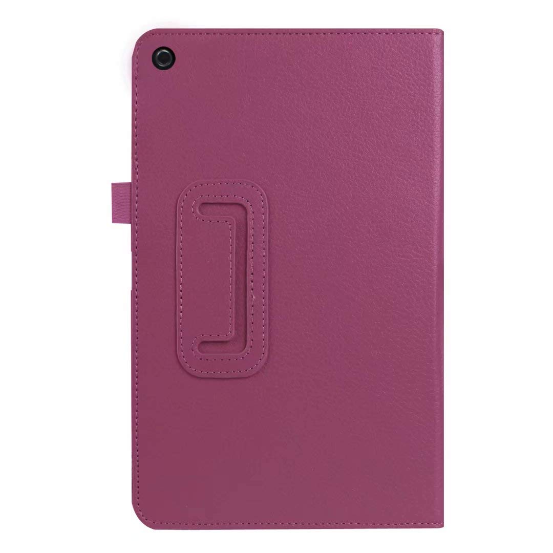 for Amazon All-New Kindle Fire HD10 7th 9th Generation Smart Cover, Ultra Slim Folio Stand Auto Sleep/Wake Up Leather Case for All New Fire HD 10 (2017 Release) (2019 Release) 10.1 inch (Li-Purple)