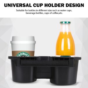 Cup Holder Insert for Honda Civic Cup Holder 2016 2017 2018 2019 2020 2021 Honda Civic Accessories Lx Ex Si Sport Hatchback Center Console Drink Cup Holder 83446-TBA-A01ZA Black