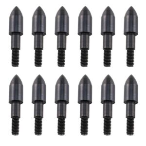 e-outstanding field point 12pcs 100grain screw on archery arrow practice bullet tips arrowheads