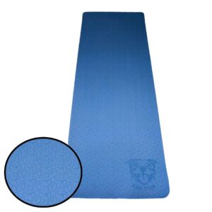 Koa Yoga Carry All Kit-Blue, Prewrapped for Christmas, Eco-Friendly, High Density Padding & Textured Mat with All Accessories. Donation to Charity with Purchase