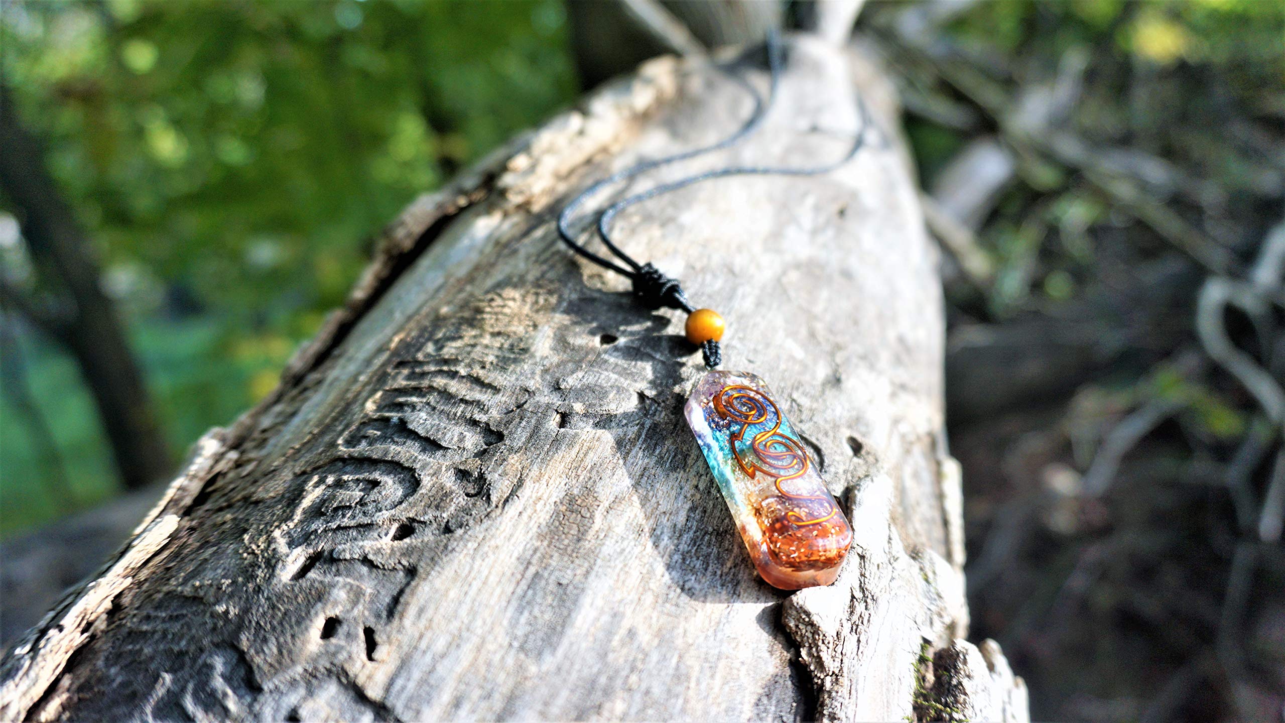 M&N Jewelry Designs Crystals and Healing Stones - 7 Healing Energy Chakra Stones, Natural Tiger Eye, Adjustable (Necklace and Bracelet)