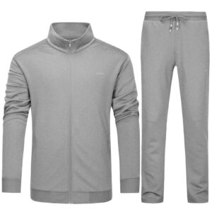 magcomsen sweatsuit for men big and tall gym suits running sets 2 piece sports jackets sports pants sets workout sets jogger suits casual suits