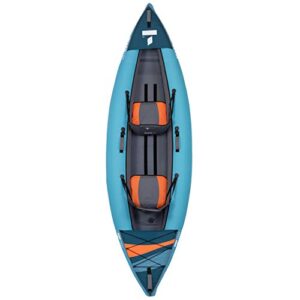 TAHE Beach LP2 Premium Inflatable 2 Person Kayak Complete Package Including Kayak, Seats (2), Paddles (2), Pump and Travel/Storage Bag, Blue (107255)