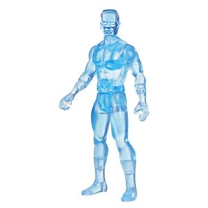 marvel hasbro legends 3.75-inch retro 375 collection iceman action figure toy, blue