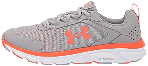 Under Armour Women's Charged Assert 9 Marble, Gray Wolf (101)/White, 9 M US