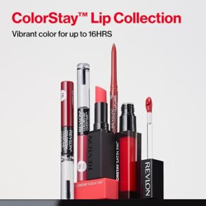 Revlon Liquid Lipstick, Face Makeup, ColorStay Satin Ink, Longwear Rich Lip Colors, Formulated with Black Currant Seed Oil, 001 Your Go-To, 0.17 Fl Oz