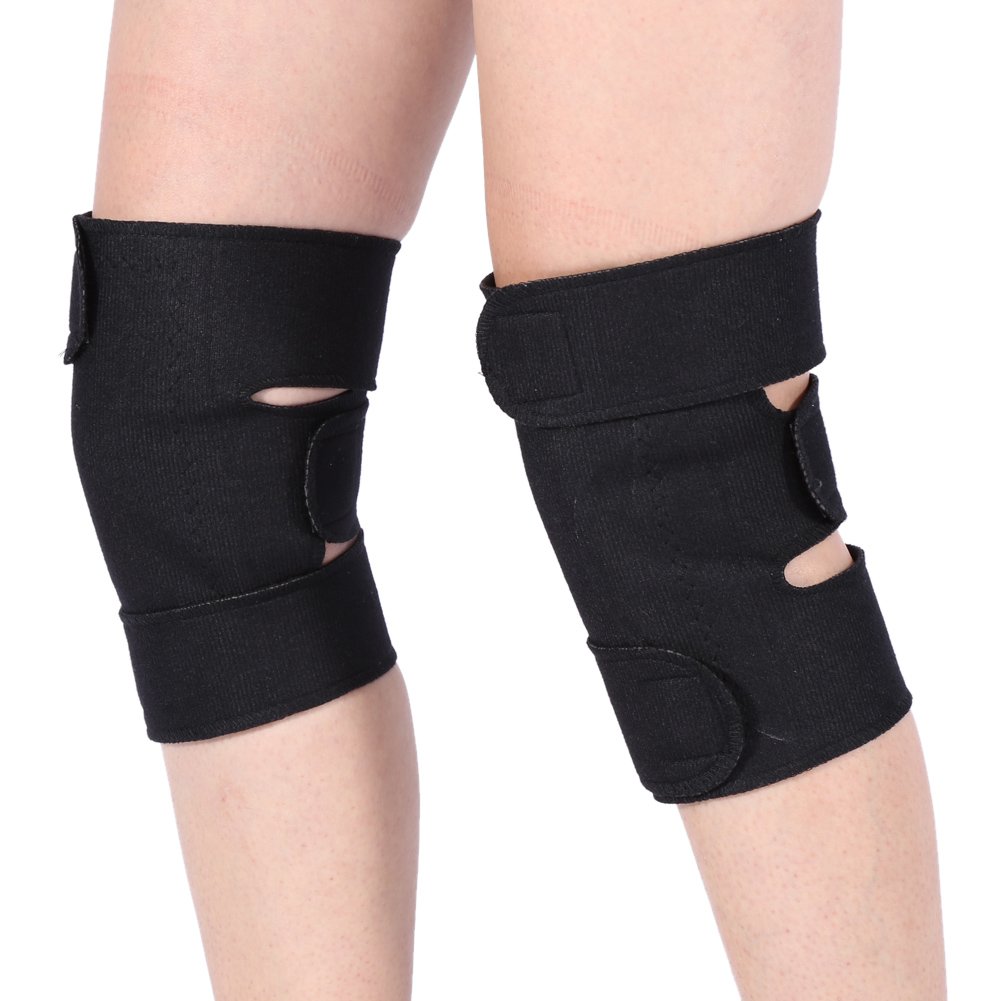 . life Heated Knee Brace Wrap, Portable Tourmaline Knee Support Brace, Magnetic Self Heating Knee Pad Adjustable Knee Wraps, Knee Wraps for Arthritis Joint Pain Relief Injury