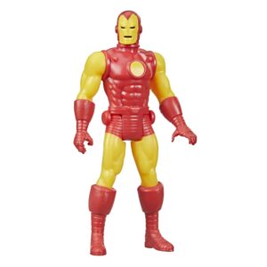 Marvel Hasbro Legends 3.75-inch Scale Retro 375 Collection Iron Man Action Figure Toy, Yellow Red