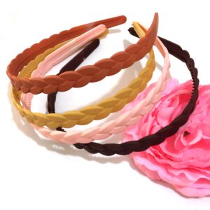 Springtime 12pcs Hard Headbands with Teeth for Girls Women Thin Plastic Hair Headbands for Teens Lady