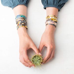 Scout Curated Wears - Good Karma Miuki Bracelet - Be Fierce - Lavender/Gold